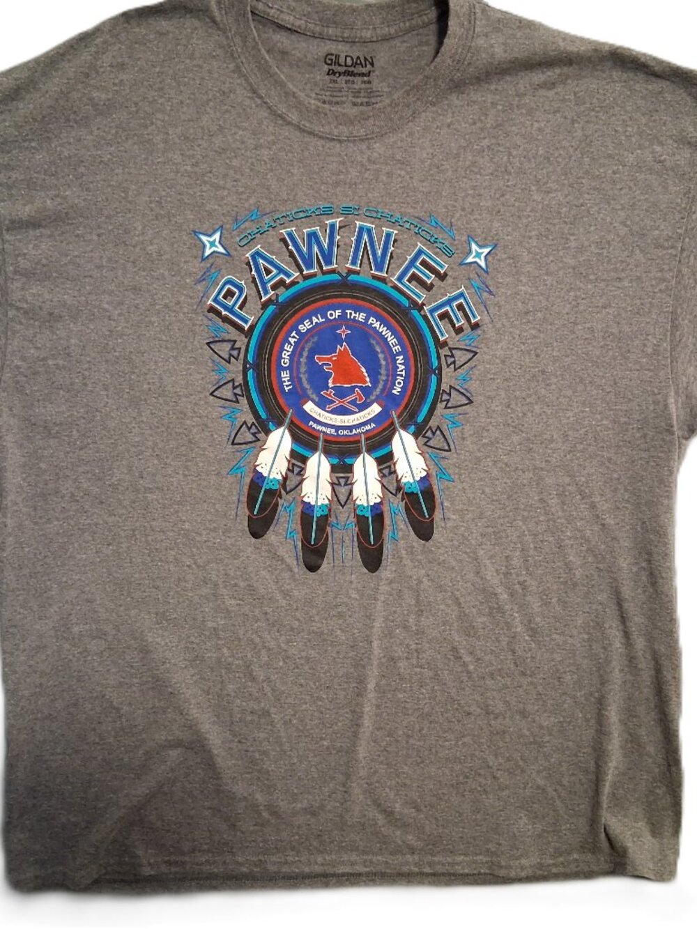 Pawnee Nation T-shirt Men's 2XL Great Seal Native American Heritage Oklahoma